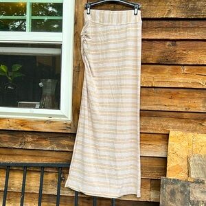 Athleta slit front maxi skirt striped